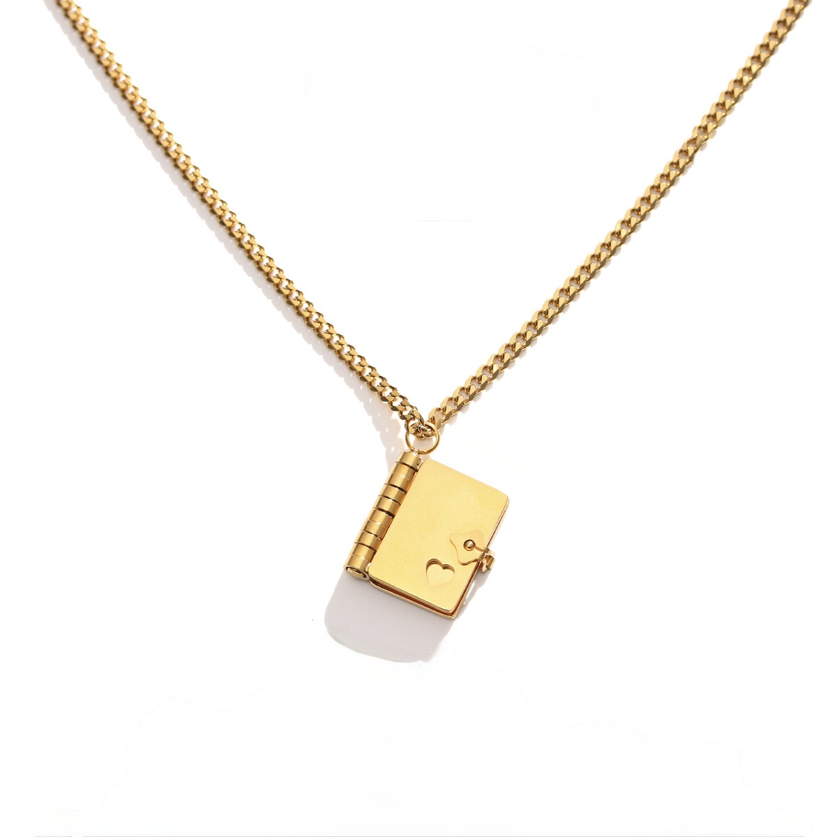 Collier Médaillon Livre