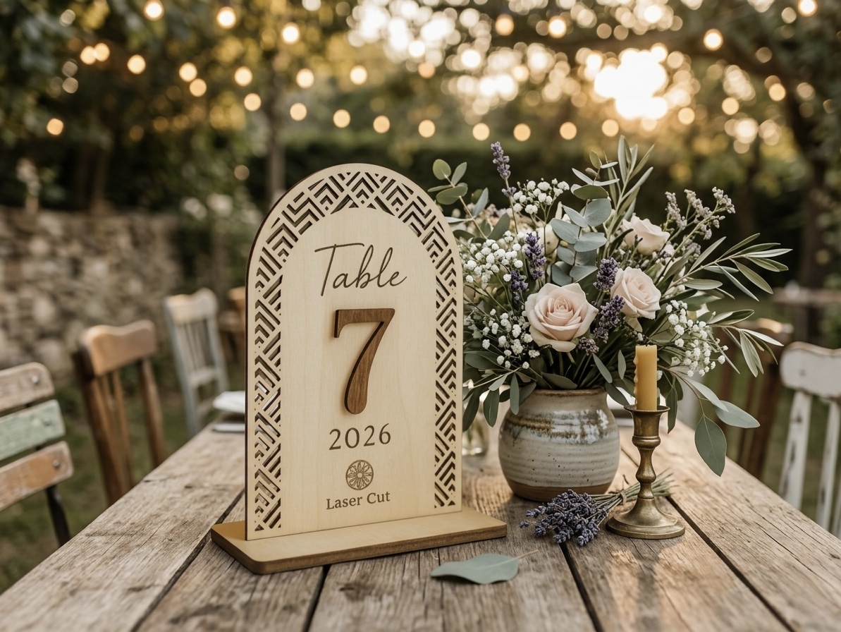 Numéro de table Arche géométrique